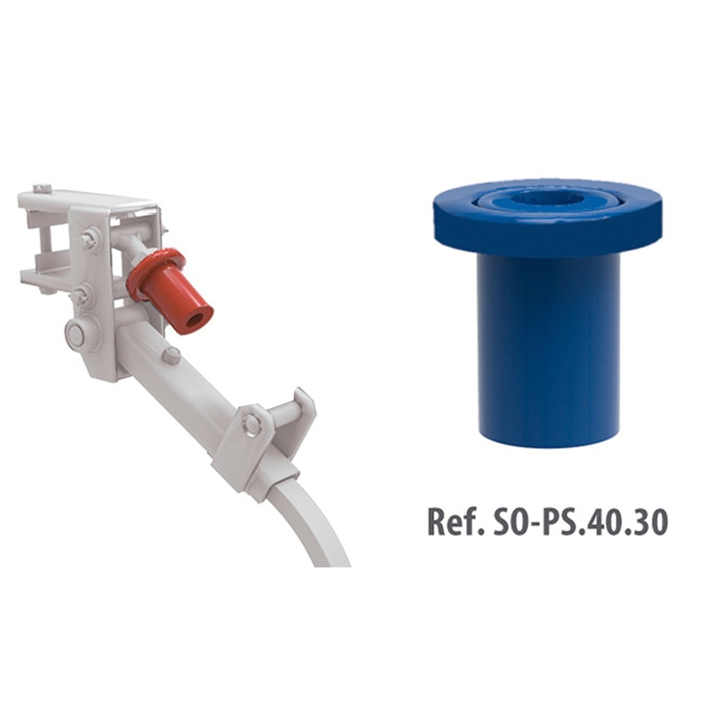 [SO-PS.40.30] Soporte parte Superior del Muelle 106.20.255 brazo 40 x 30