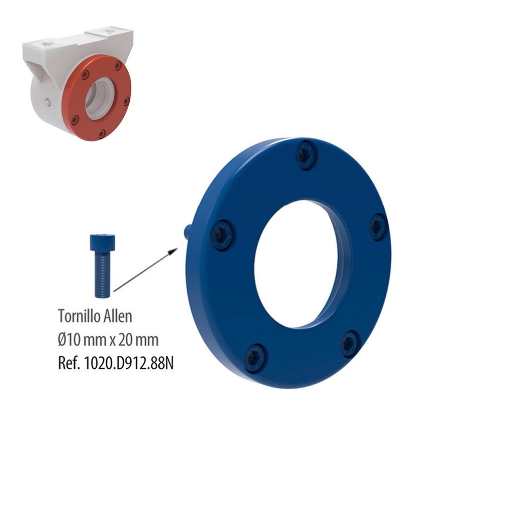 [TA.6212.40] Tapadera Carcasa 6212 Ø 40 mm C/ Tornillos Allen