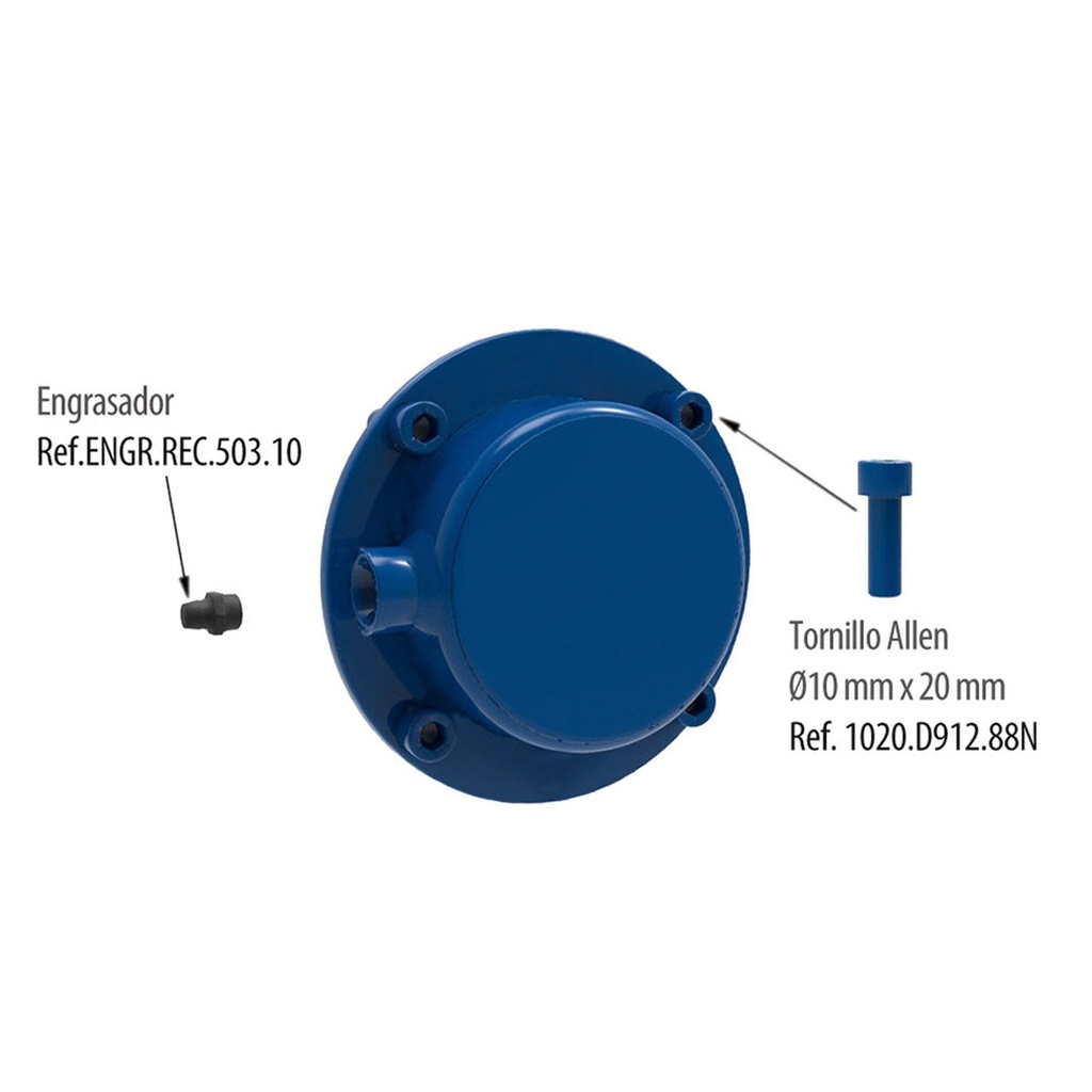 [TA.6212.70] Tapadera Carcasa 6212 Ø 70 mm C/T y Engr.