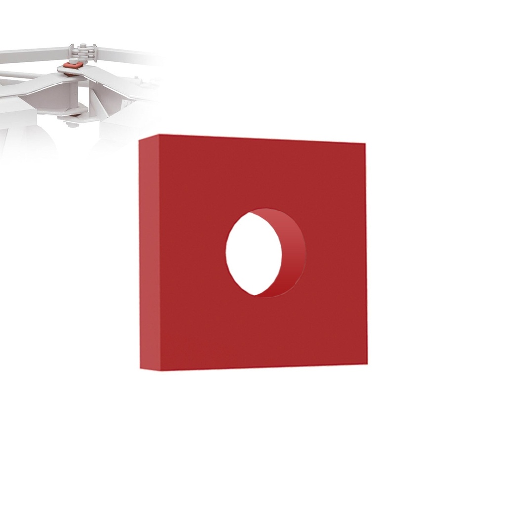 [SUF.100.100.15] Sufridera de Bisagra 100x100x15 mm