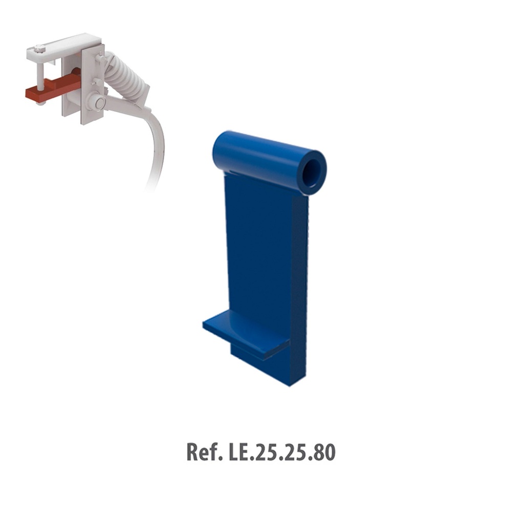 [LE.25.25.80] Lengüeta para placa 25x25 Chasis 80x80 mm