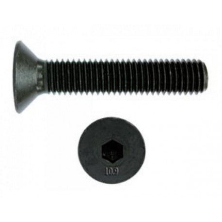Tornillo Allen Avellanado 16x50 Din7991 10.9 Negro