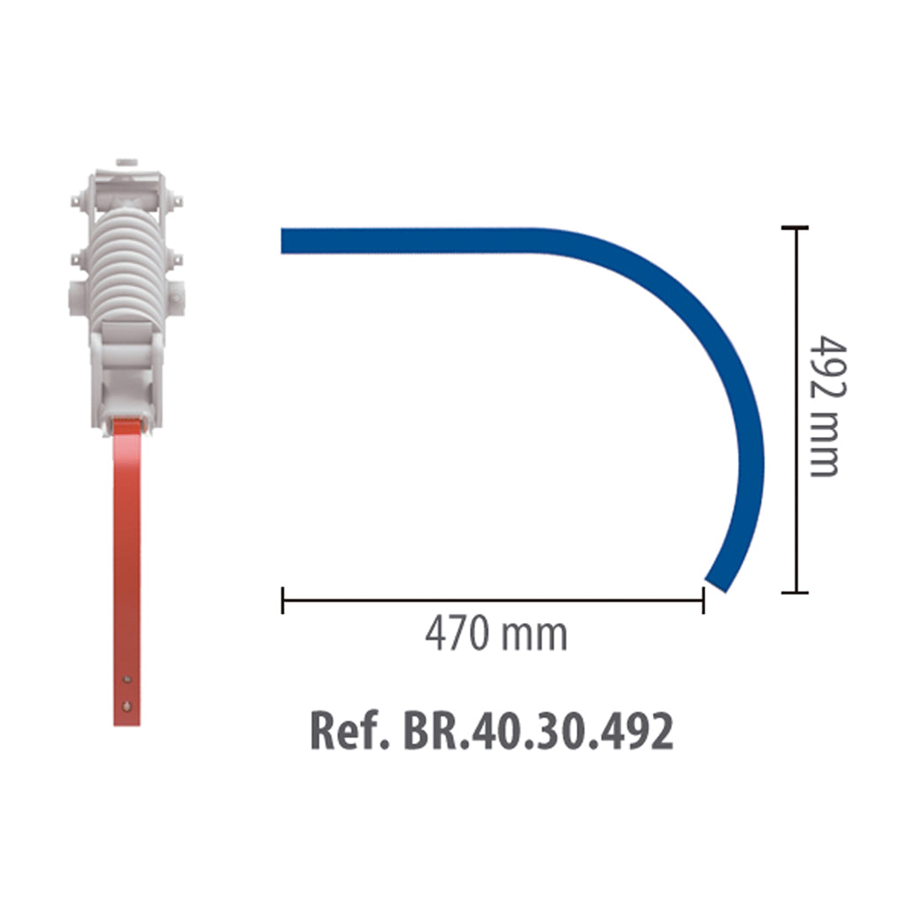 [BR.40.30.492] Brazo Bellota 2461-CL-A18-40x30 mm (470 mm x 492 mm)