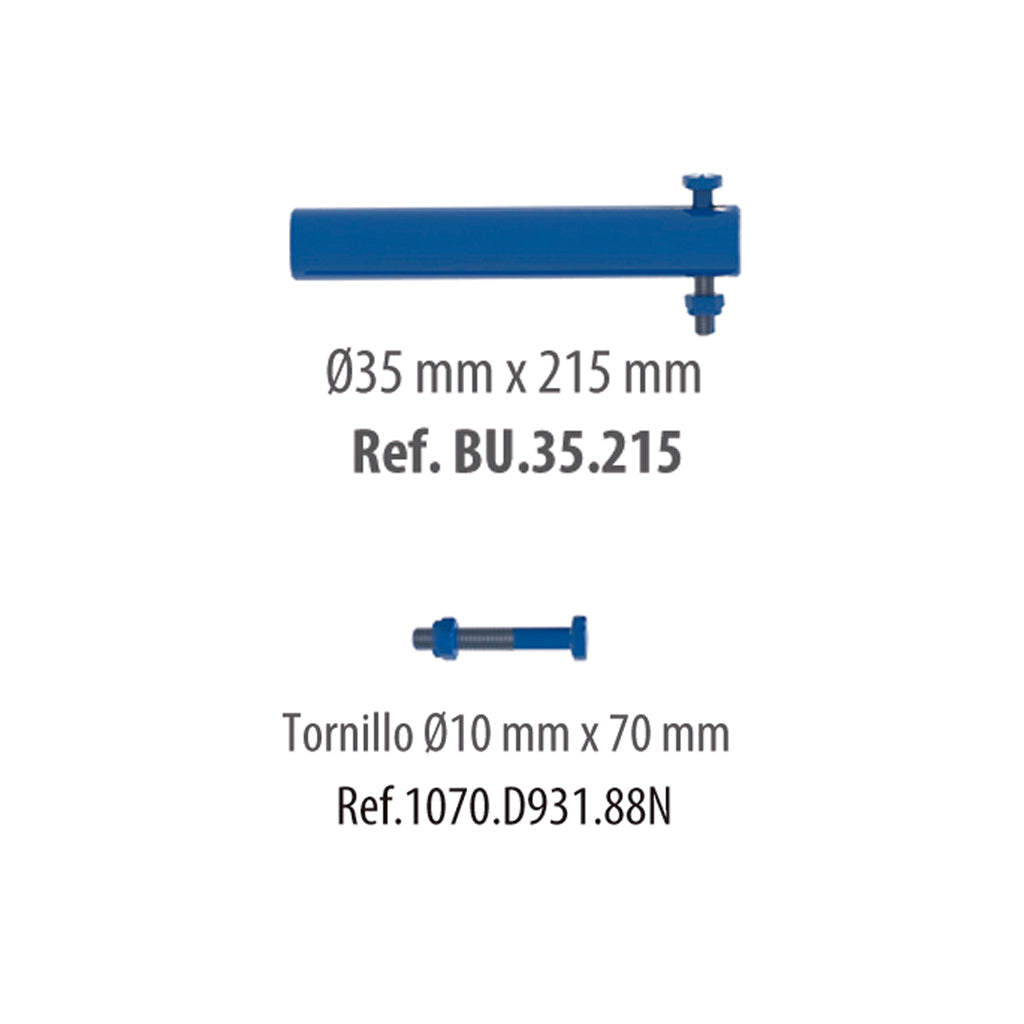[BU.35.215] Bulón Ø35x215 mm para placa de amarre