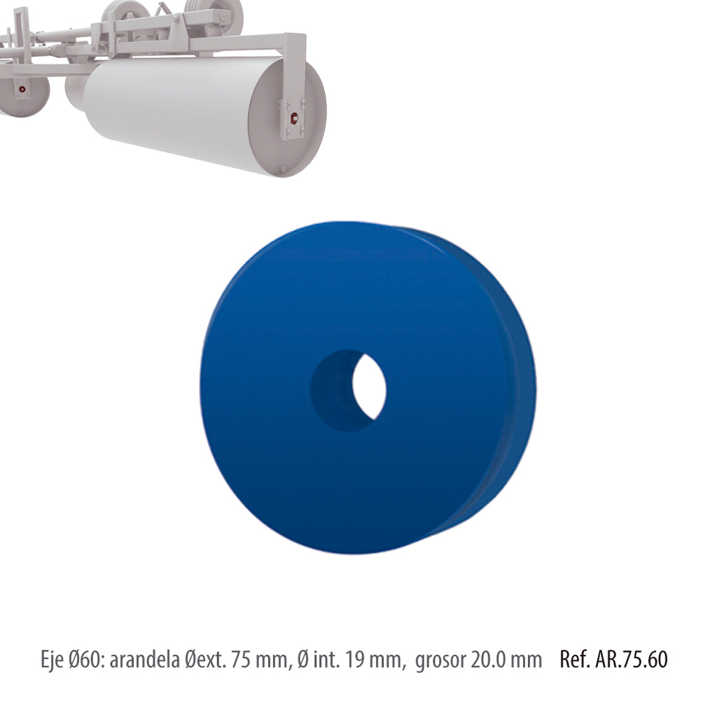 [AR.75.60] Arandela 75x19x20 mm Para Sujeción Rto. UCF. Eje Ø 60 mm
