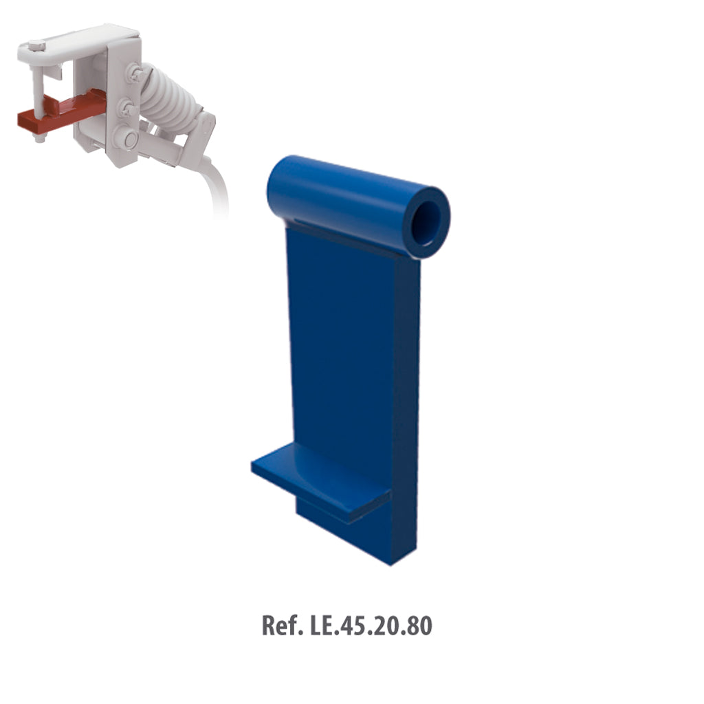 Lengüeta para placa 45x20 Chasis 80x80 mm