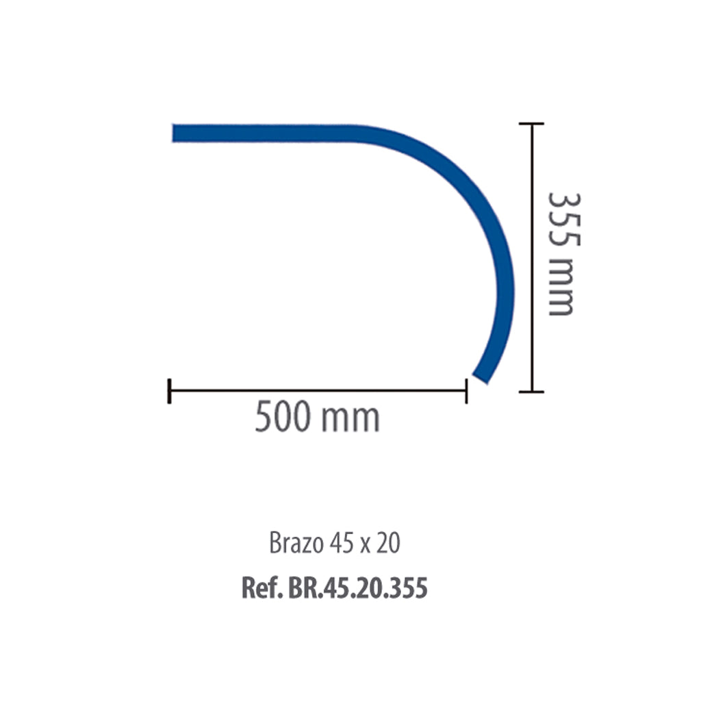 Brazo Bellota 2461-B-45x20 mm (500 mm x 355 mm)