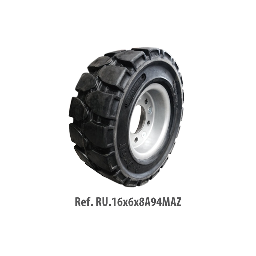 [RU.16x6x8A94MAZ] Rueda neumática maciza 16x6x8 A94 MAZ. Desbrozadora