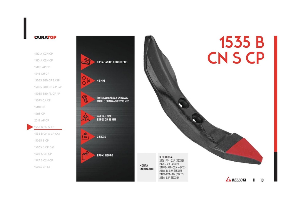 Reja Belllota 1535 B CN S CP DURATOP