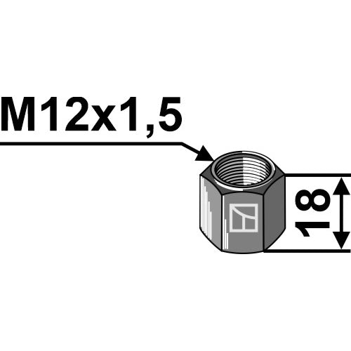 [LS01-TCP-012] Tuerca - M12x1-5 - LS01-TCP-012
