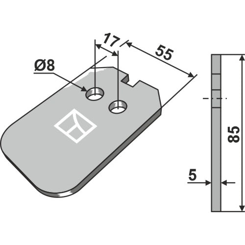 Rascador para rodillos packer - LS01-RRP-047