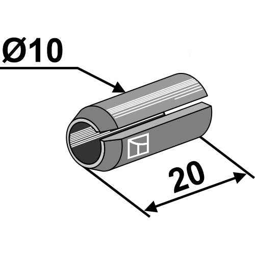 [LS01-APP-011] Pasador - Ø10x20 - LS01-APP-011