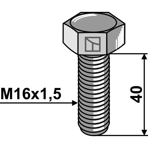 [LS01-TRP-019] Tornillo cabeza hexagonal - M16x1-5 - 10.9 - LS01-TRP-019