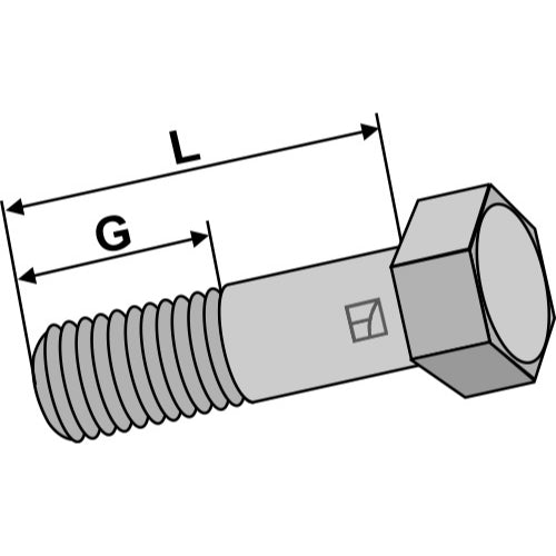 Tornillo cabeza hexagonal paso fino - M18x1-5 - 10.9 - LS01-TRP-027
