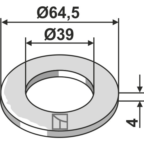 [LS03-ARC-003] Arandela - Ø64-5x4xØ39 - LS03-ARC-003