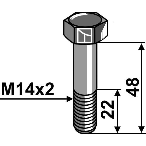 [LS03-TSM-040] Tornillo - M14x2 - LS03-TSM-040