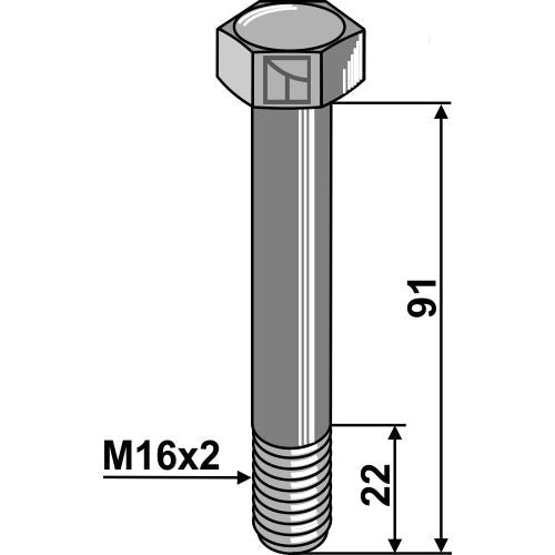 [LS03-TSM-059] Tornillo - M16 x 2 - 10.9 - LS03-TSM-059