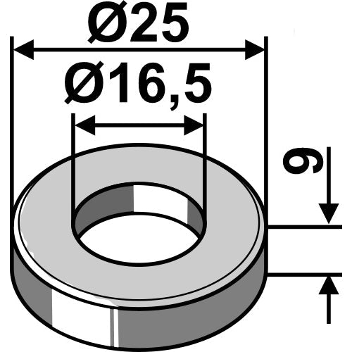 Casquillo - Ø25x16xØ39 - LS03-ARC-017