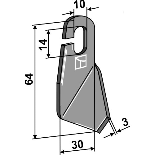 Cuchilla - Izqda - LS03-CUD-040