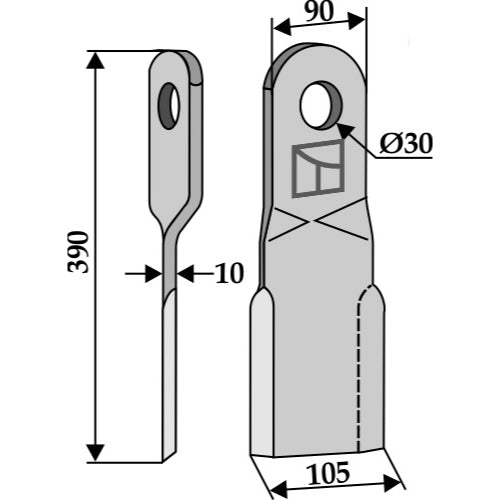 Cuchilla - Dcha - LS03-CUD-051