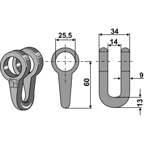 [LS03-GPM-009] Grillete - Ø25-5 - LS03-GPM-009