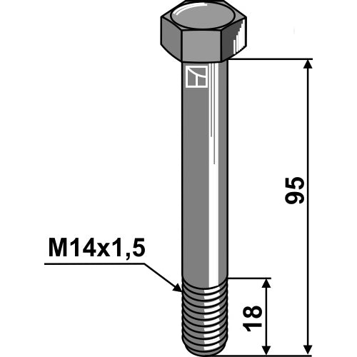[LS03-TSM-105] Tornillo - M14x1-5 - 10.9 - LS03-TSM-105