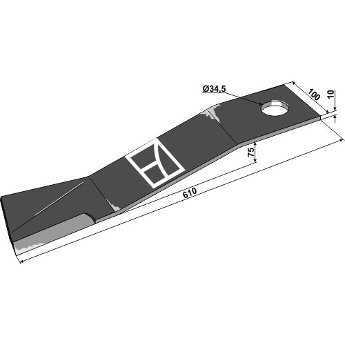 [LS03-CUD-096] Cuchilla 610mm - LS03-CUD-096