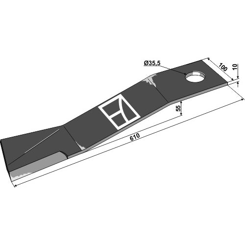 Cuchilla 610mm - LS03-CUD-097