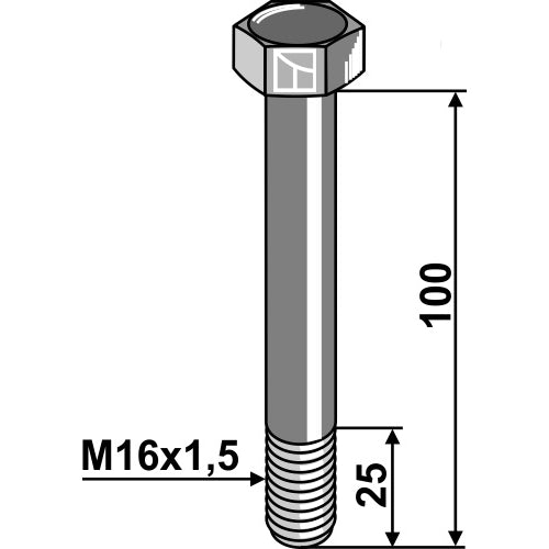 Tornillo - M16x1-5 x 100 - 10.9 - LS03-TSM-114