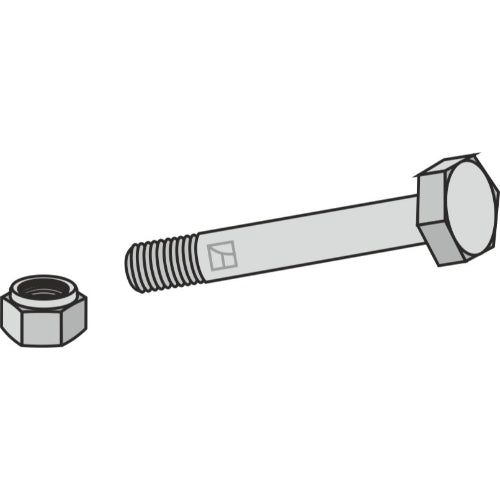 [LS03-TSM-115] Tornillo con tuerca autoblocante - M12x1-75 - 10.9 - LS03-TSM-115