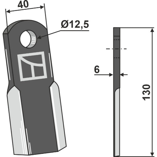 Cuchilla recta - LS03-CUD-144
