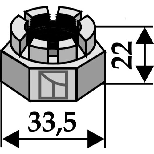 [LS03-TSM-123] Tuerca amenada - M20x1-5 - LS03-TSM-123