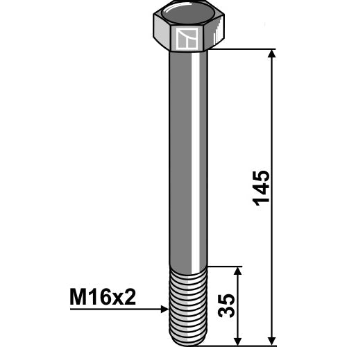 [LS03-TSM-126] Tornillo - M16x2 x 145 -  10.9 - LS03-TSM-126