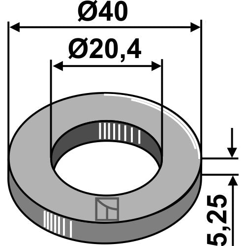 Arandela - Ø40 - LS03-ARC-074