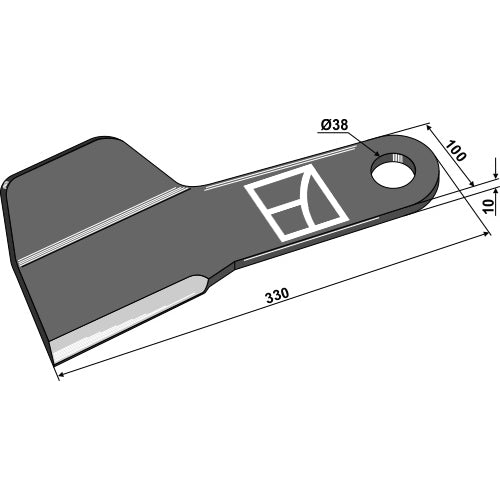 Cuchilla - Dcha - LS03-CUD-226