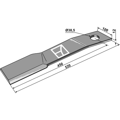 Cuchilla - lado izquierdo - LS03-CUD-232