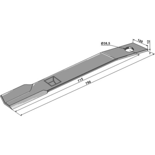 Cuchilla - lado izquierdo - LS03-CUD-265