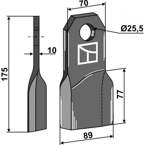 Cuchilla - Dcha - LS03-CUD-283