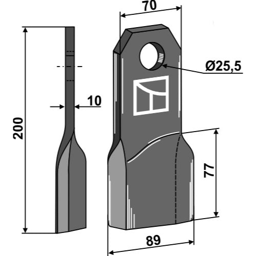 Cuchilla - Dcha - LS03-CUD-285