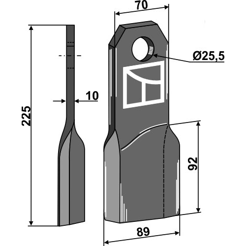 Cuchilla - Dcha - LS03-CUD-310