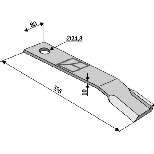 Cuchilla - lado derecho - LS03-CUD-332