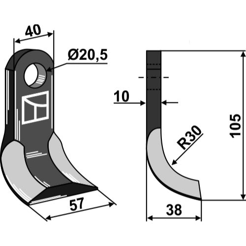 Cuchilla - Y - LS03-CUD-338