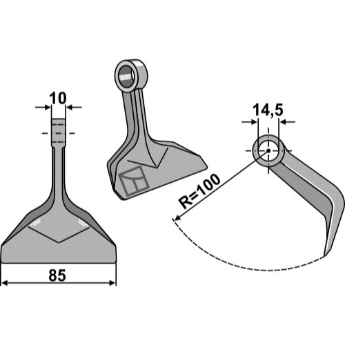 [LS03-MPT-105] Martillo de trituradora - LS03-MPT-105