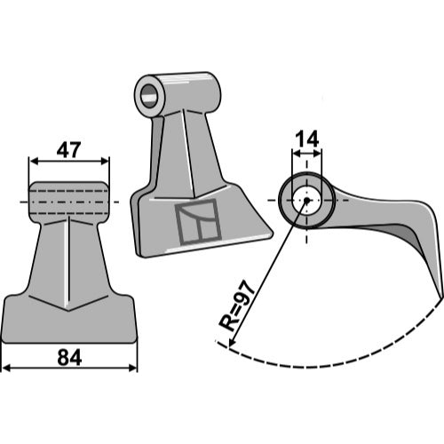Martillo de trituradora - LS03-MPT-120