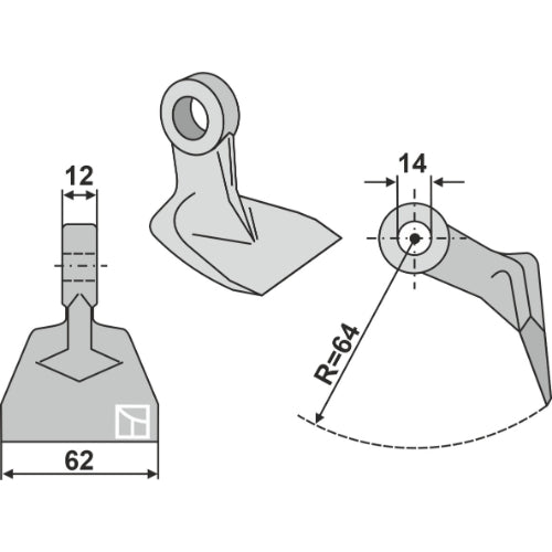[LS03-MPT-123] Martillo de trituradora - LS03-MPT-123