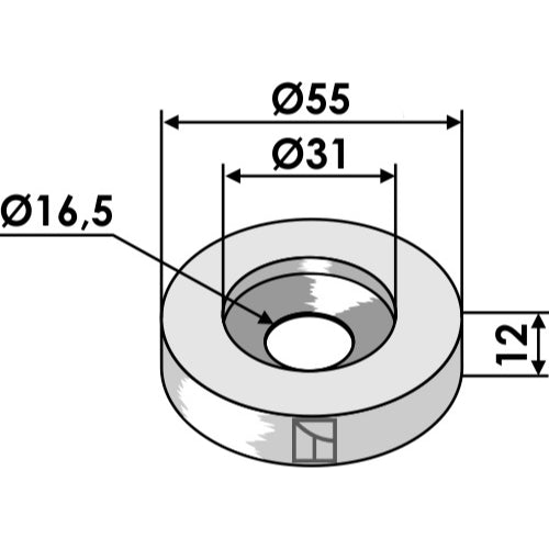 Arandela - Ø55 - LS03-ARC-107