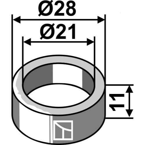 [LS03-ARC-122] Casquillo - Ø28x11xØ21 - LS03-ARC-122