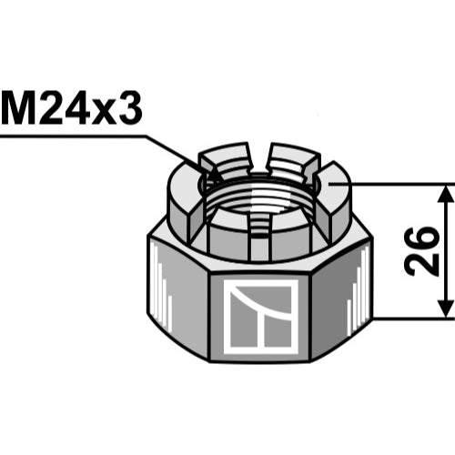 Tuerca amenada - M24x3 - LS03-TSM-188