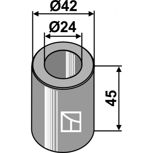 [LS03-ARC-124] Casquillo - Ø42x45 - LS03-ARC-124