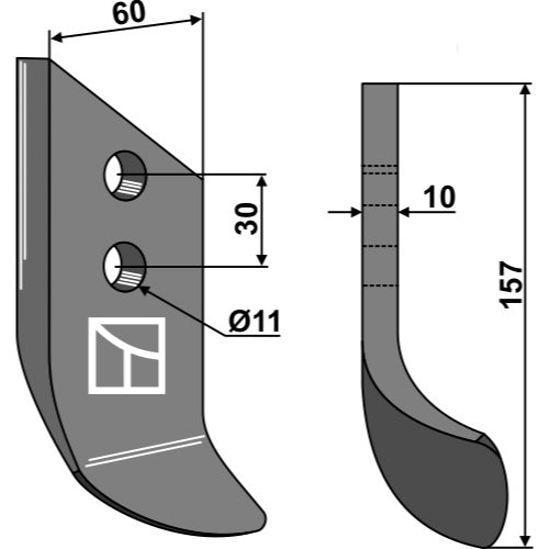 Cuchilla para zanjadora - LS03-DZA-004